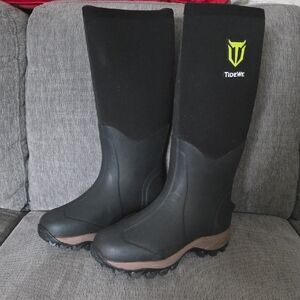 TideWe Rubber Waterproof Boots For Men And Women, Waterproof, New, M8/W9.